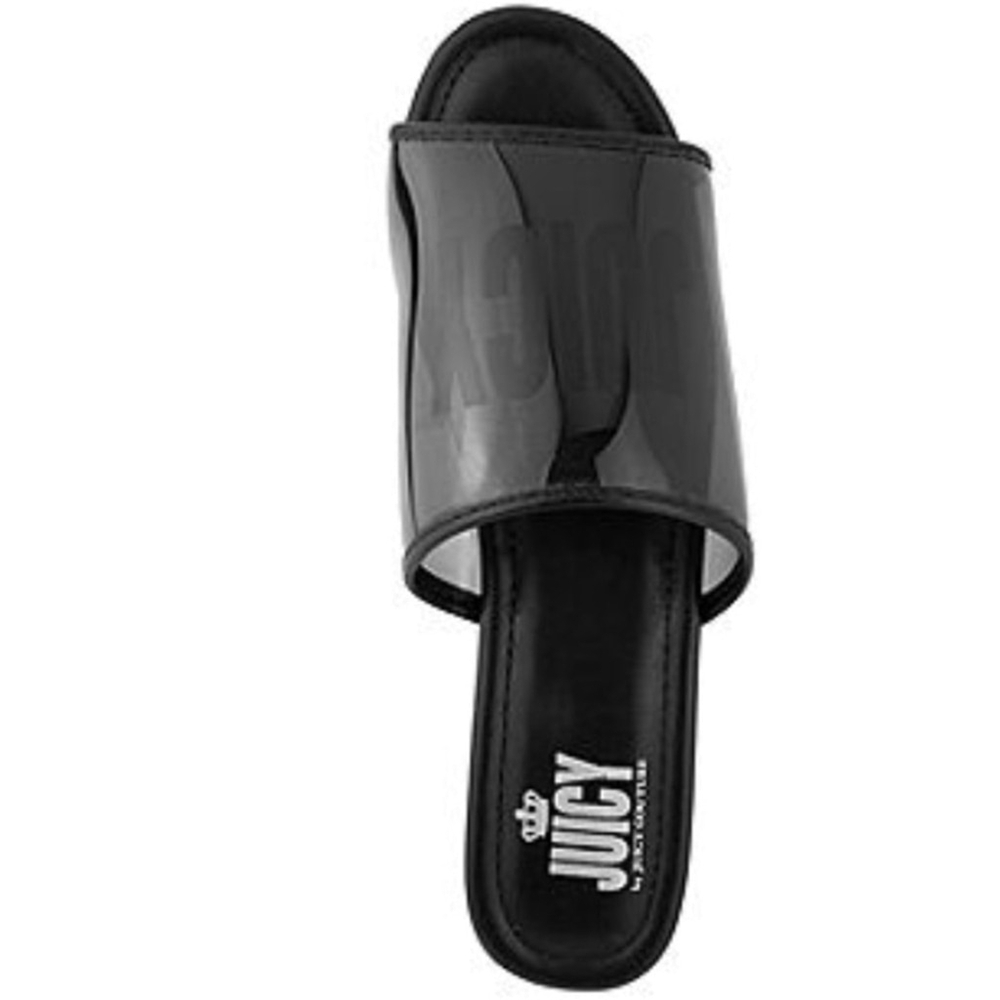 Juicy Couture Y2K 90’s Black White Stripe Chunky Platform Sandal NIB Size 9 - Picture 5 of 11